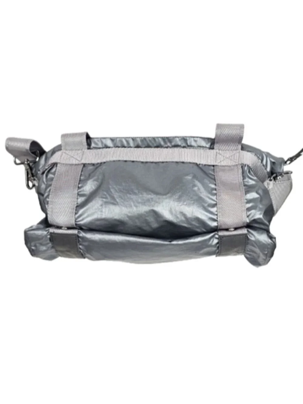 ANDI New York Metallic Nylon Adjustable Convertible Strap Travel Gym Tote Bag